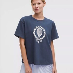 Lululemon Relaxed Cotton T-Shirt – Tennis Club Edition | Club Blue | NWT
